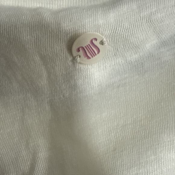 Anthropologie Lyrebird What’s In My Bag Cotton Tee, Medium, Cream - Picture 6 of 7